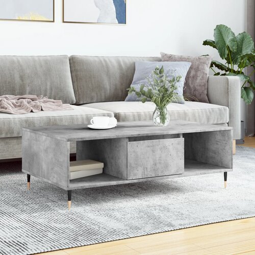 vidaXL Stolić za kavu siva boja betona 104x60x35 cm konstruirano drvo Cijene