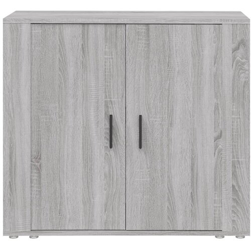  Komoda sivog hrasta sonome 80x33x70 cm od konstruiranog drva Slike
