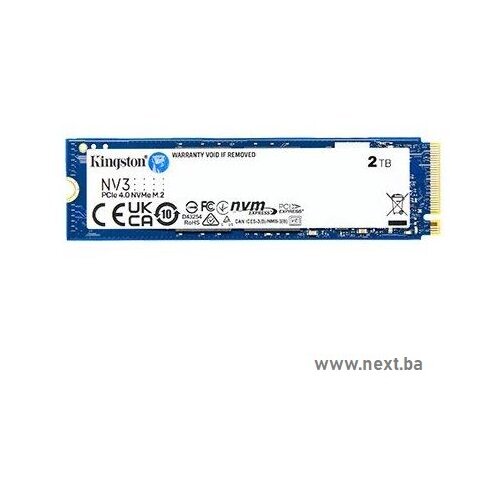 SSD 2TB Kingston NV3 PCIe M.2 2280 NVMe SNV3S/2000G Cijene