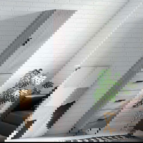  Visoka komoda siva sonome 34 5x34x180 cm od konstruiranog drva Cene