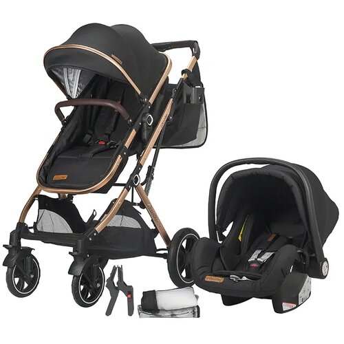 Coccolle Otroški voziček Ravello 3 in 1 travel system Črna Cene