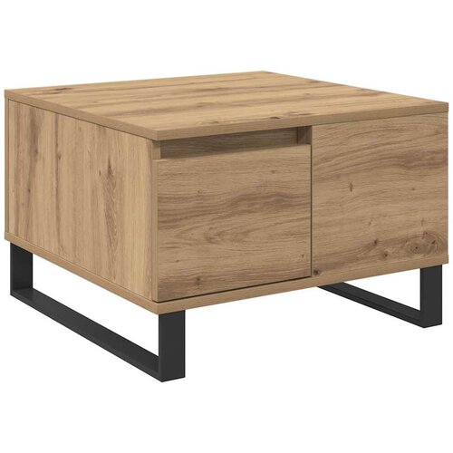 vidaXL Klubska miza artisan hrast 55 x 55 x 36.5 cm Konstruiran les, (5000083368) Cene