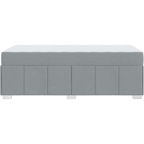  Krevetna konstrukcija Svijetlo siva 90 x 200 cm tkanina Slike