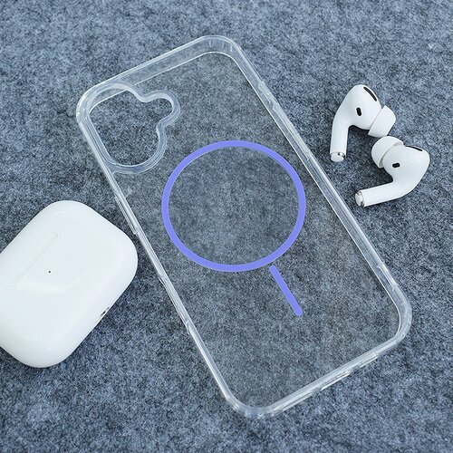  Maska za iPhone 16 Mag Case Clear Slim ljubičasta Cene
