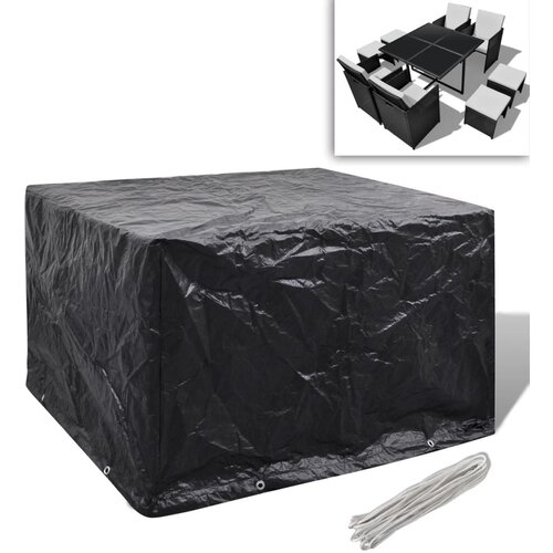 VidaXL Pokrivalo za vrtno pohi&amp;scaron;tvo z 8 obročki 113x113x73 cm Slike