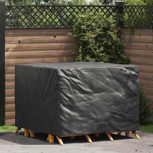 vidaXL Pokrov za vanjski namještaj Crna 135 x 135 x 90 cm 420D tkanina Cijene