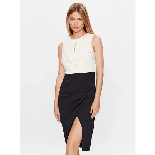 Dkny Cocktail obleka DD3E1963 Écru Regular Fit