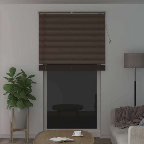  Venecijanska roleta Tamno smeđa s uzorkom 213 x 110 cm PVC - Tamno smeđa 110 x 213 cm Slike