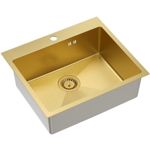 Quadron jekleno pomivalno korito russel 110 gold Slike