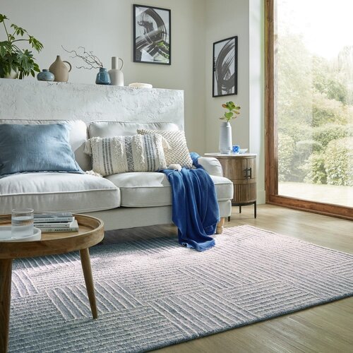 Flair Rugs Svetlo modra ročno tkana volnena preproga 160x230 cm Memphis Wool &amp;ndash; Slike