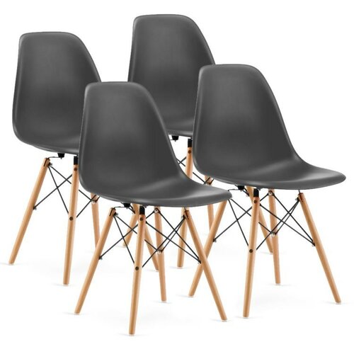 Modern Home milano set 4 stolice tamno siva Cene