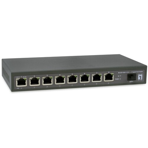  LevelOne GEP-0925 network switch Unmanaged 2.5G Ethernet (100 /1000 /2500) Power over Ethernet (PoE) Black Cene
