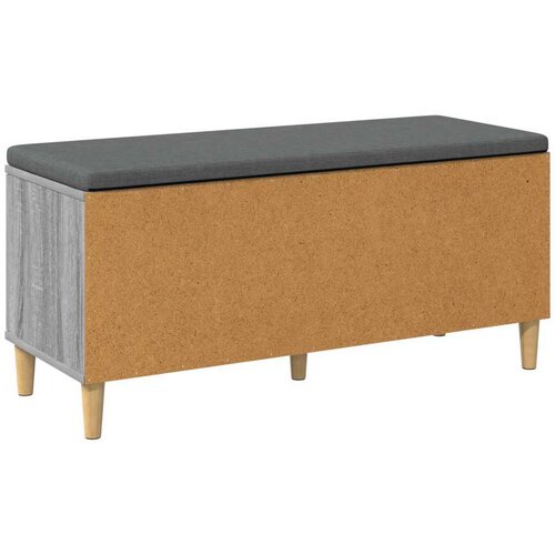  Klupa za hodnik s jastukom Siva Sonoma 60 x 38 x 46 cm Slike