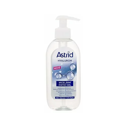 Astrid Hyaluron Micellar Cleansing Gel gel za čišćenje lica 200 ml za žene