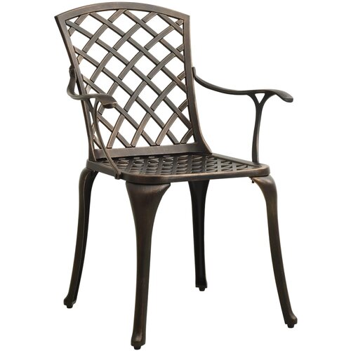Maison Chic Vrtni stoli - Stol za vrt 2 kosa liti aluminij bronasti JS1224, (21878771) Cene