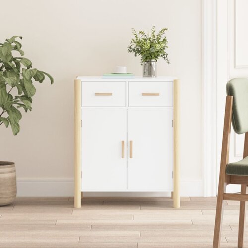 VidaXL Komoda bijela 62 x 38 x 75 cm od konstruiranog drva Slike