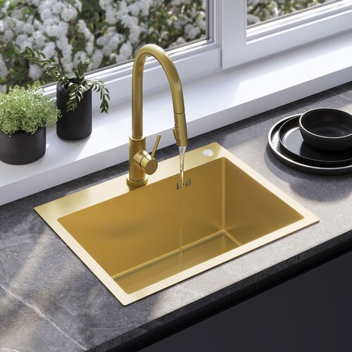 Rea Čelični sudoper Liam BRUSH GOLD Cijene