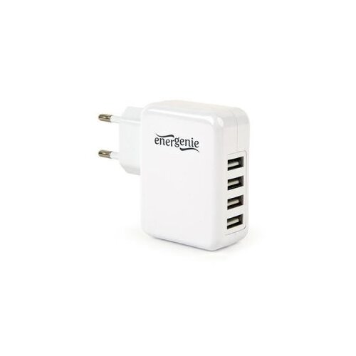  USB univerzalni strujni punjač GEMBIRD, 4-port, 5V, 3,1A, EG-U4AC-02, white Slike