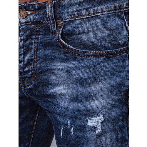 DStreet Men's Blue Denim Trousers Slike