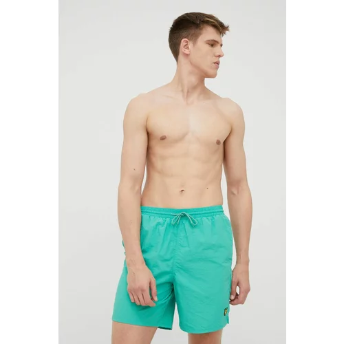 Lyle & Scott Kratke hlače za kupanje boja: zelena