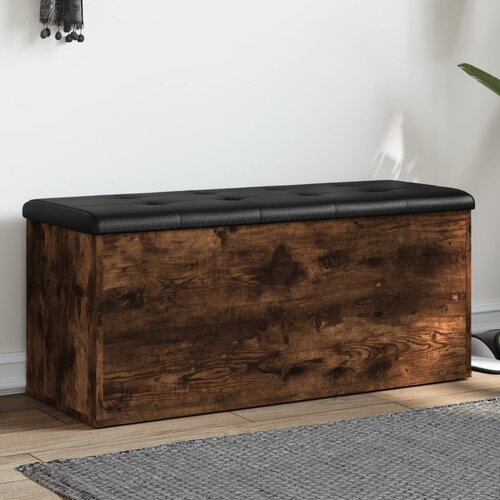  Klupa za pohranu boja hrasta 102x42x45 cm od konstruiranog drva Cene