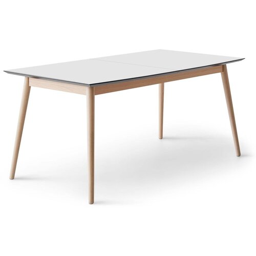 Hammel Furniture Bijeli/u prirodnoj boji proširiv blagovaonski stol s bijelom pločom stola 100x210 cm Meza – Cijene