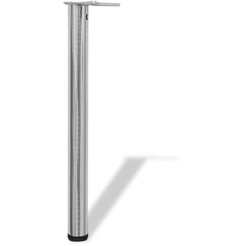  noge za stol podesive visine boja bru&amp;scaron;enog nikla 710 mm Slike