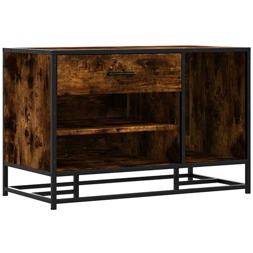 Maison Chic Klop za čevlje - Sedež za čevlje dimljen hrast 80x40x53,5 cm inž. les in kovina, (21777630) Slike