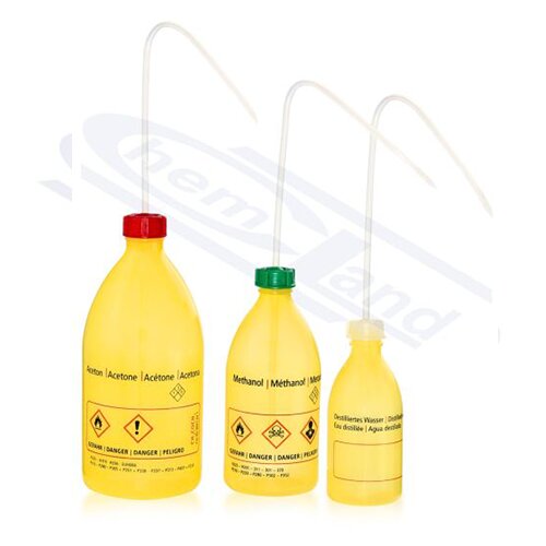  Boca za ispiranje, žuta sa natpisom "ETHANOL", 250 ml, PE-LD Cene