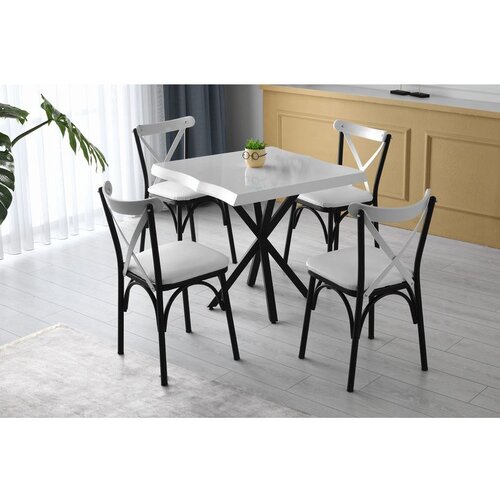 Hanah home Safir - 1461 White Dining Table Cene