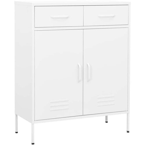 Ormarić za pohranu bijeli 80 x 35 x 101 5 cm čelični Cijene