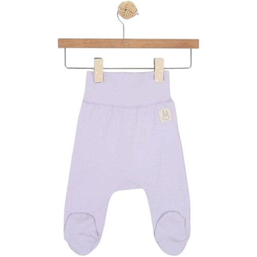 Just kiddin baby dječje duge hlače s stopalima buzzin around lilac Cene