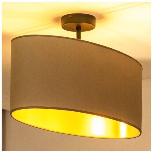  duolla - prislonjeni luster oval vegan 1xE27/15W/230V bež Cene