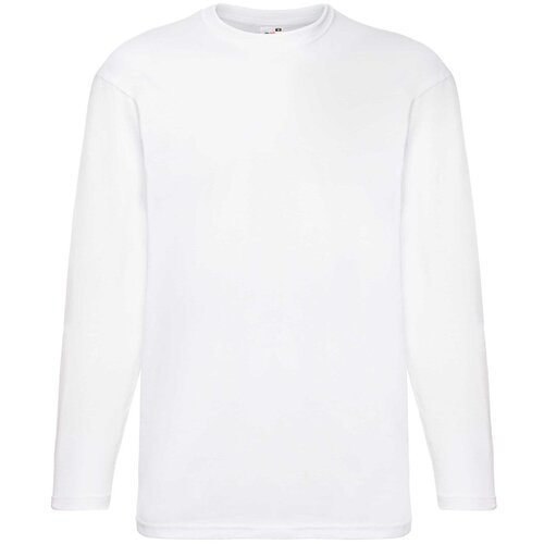 Fruit Of The Loom White Men's Valueweight Long Sleeve T-shirt Cene