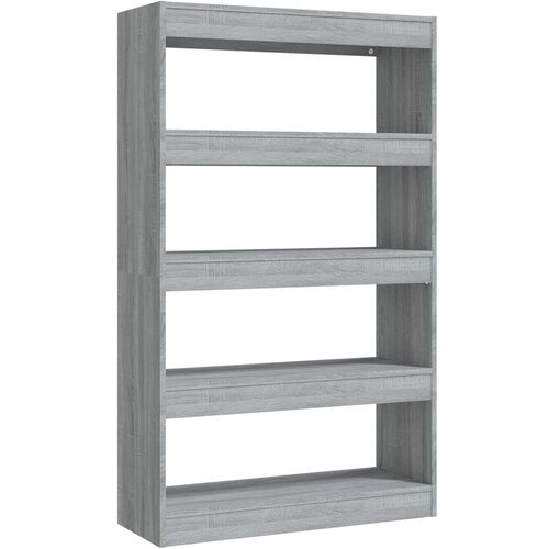 Maison Chic Knjižna omara - Knjižni regal siva sonoma 80x30x135 cm, (21723127) Slike