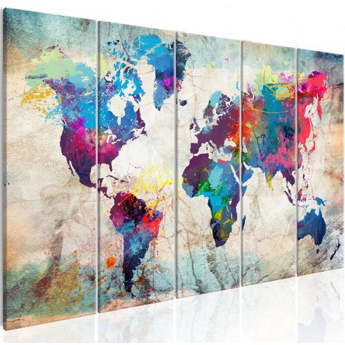  Slika - World Map: Cracked Wall 225x90 Cijene