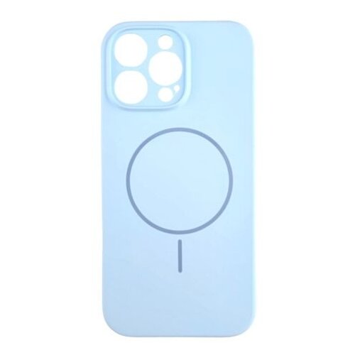 silikonska maska magsafe lux za iphone 15 pro max/ bebi plava Slike
