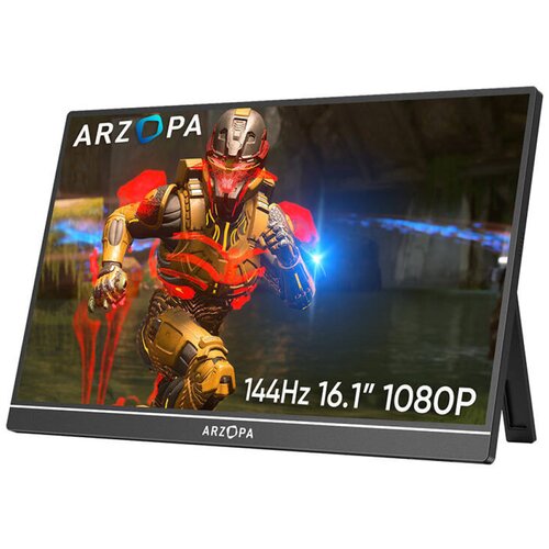 Arzopa Prenosni monitor 40,9 cm (16,1") Z1FC 1920x1080 144Hz IPS 13ms HDMI Mini-HDMI USB-C USB Zvočniki NTSC72% HDR10, (21814853) Cene