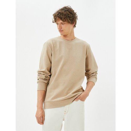 Koton Basic Sweater Crew Neck Textured Long Sleeves Cene