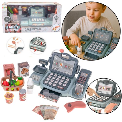  Set of Cash Register Groceries Scanner Basket 24 El Cene