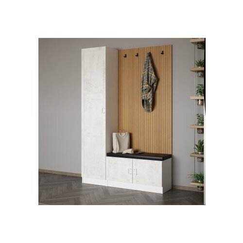 Woody Fashion noah - 8306 white hall stand Cene