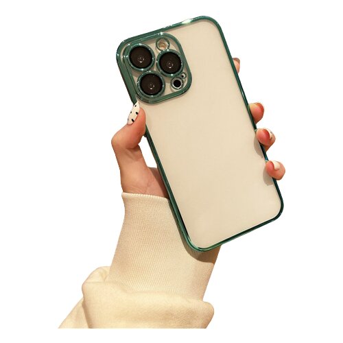 INF Ovitek za telefon z zaščito za lečo Green iPhone 14 Pro Max, (21236502) Cene