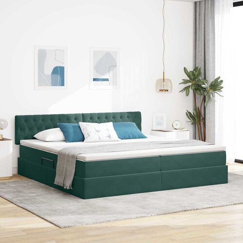  s od storage Tamnozelena 200 x 200 cm Baršun Cene