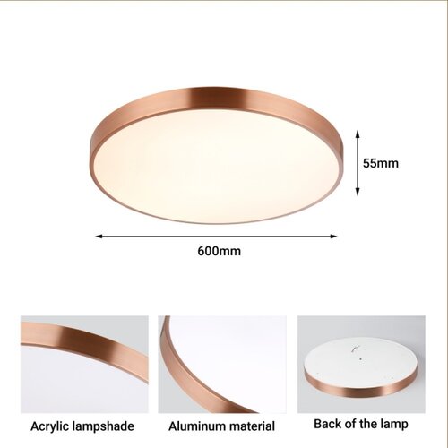 Immax NEO 07322L-LED prigu&amp;scaron;iva stropna svetiljka NEO LITE SEMPLICI 60W/230V pr.60cm bakarna+daljinski upravljač Slike