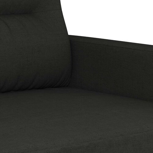  3-dijelni set sofa s jastucima crni od mikrovlakana Slike