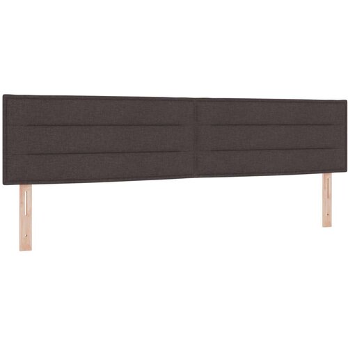 Box Spring Krevet s Madracem Tamno Smeđa 200x200 cm Tkanina Slike