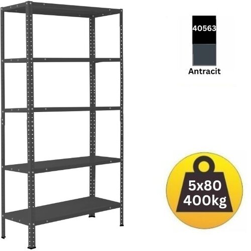 SmartStorage Polica metal-metal 188x90x30 5x80kg antracite Cene