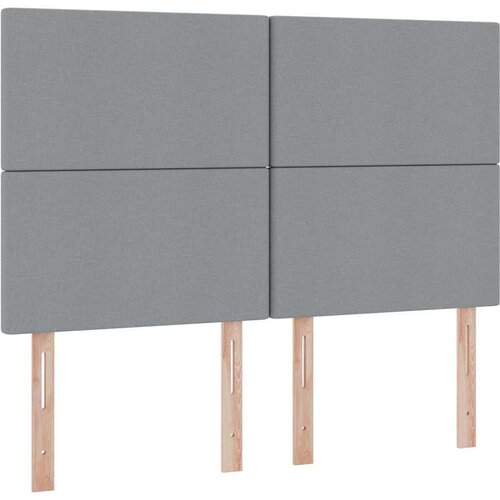  Krevet s od storage Svijetlo siva 140 x 190 cm Lažna koža Slike