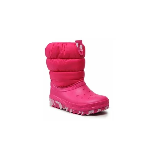 Crocs Škornji za sneg Classic Neo Puff Boot K 207684 Roza