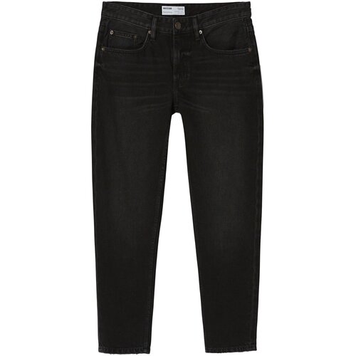 Bershka Kavbojke črn denim Slike